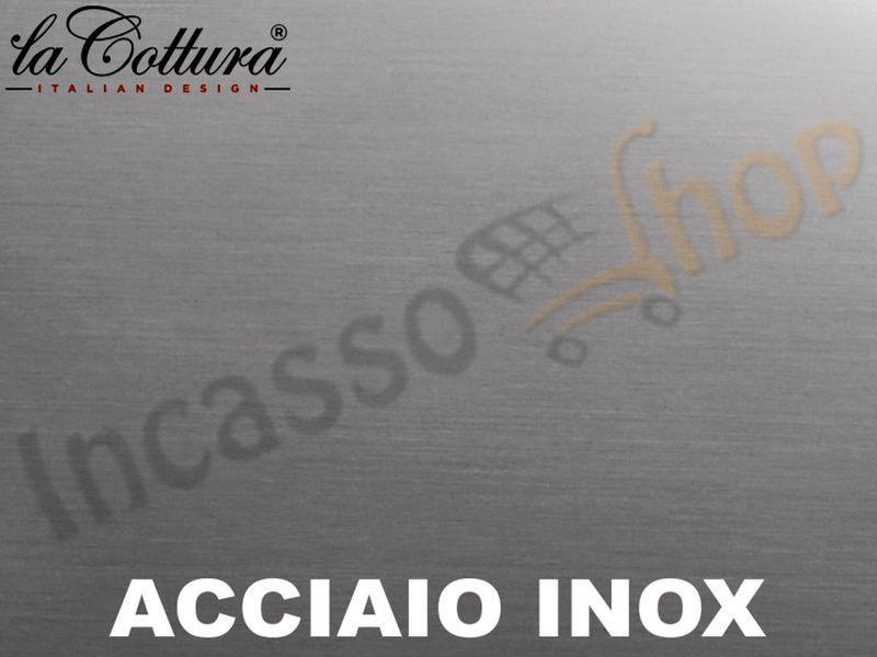 Piano Cottura La Cottura® Slim Line 90 5 Fuochi di cui 1 Tripla Corona Acciaio Griglie Ghisa