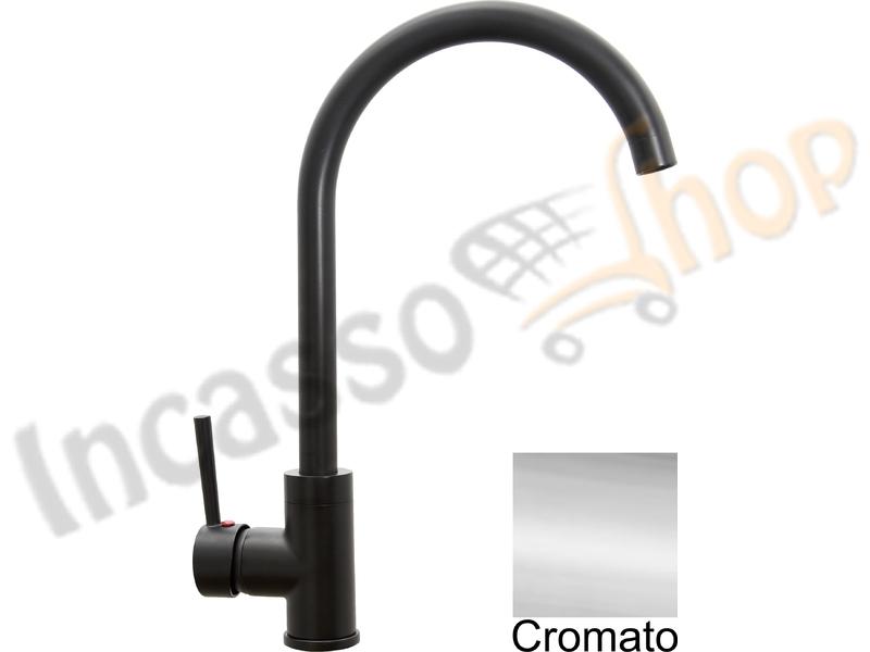 Rubinetto Miscelatore Water Stone Leonardo Canna Alta Cromato