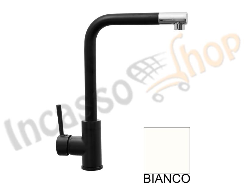 Rubinetto Miscelatore Water Stone Raffaello Canna Ponte Alta Bianco