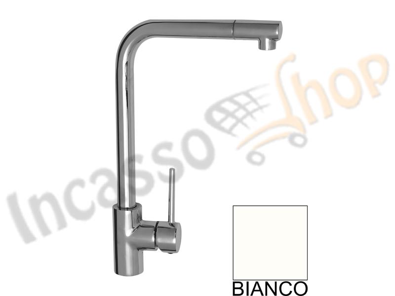 Rubinetto Miscelatore Water Stone Vasari Canna Ponte Alta Bianco