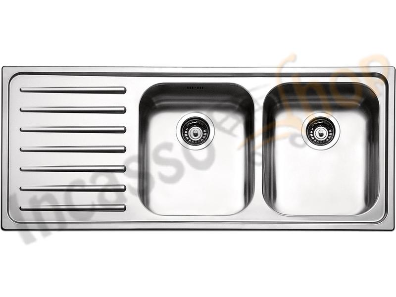 Lavello Torino cm.116x50 2 Vasche DX e Gocc. SX