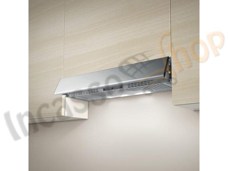 Cappa cm.90 Elica Estraibile Incasso PRF0154626A 3 Velocità Silver 245 m³/h