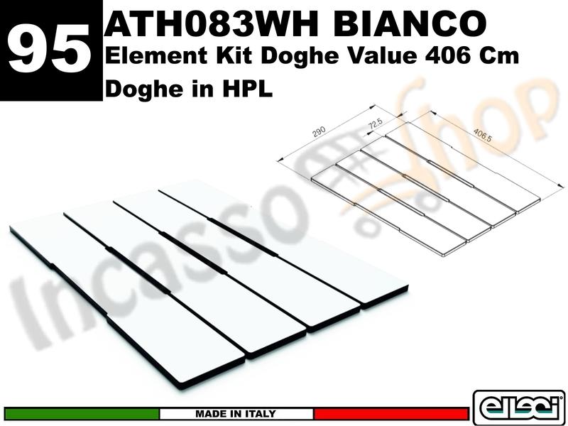 Accessorio 95 ATH083WH Element Kit Doghe Value Multifunzi. in HPL White