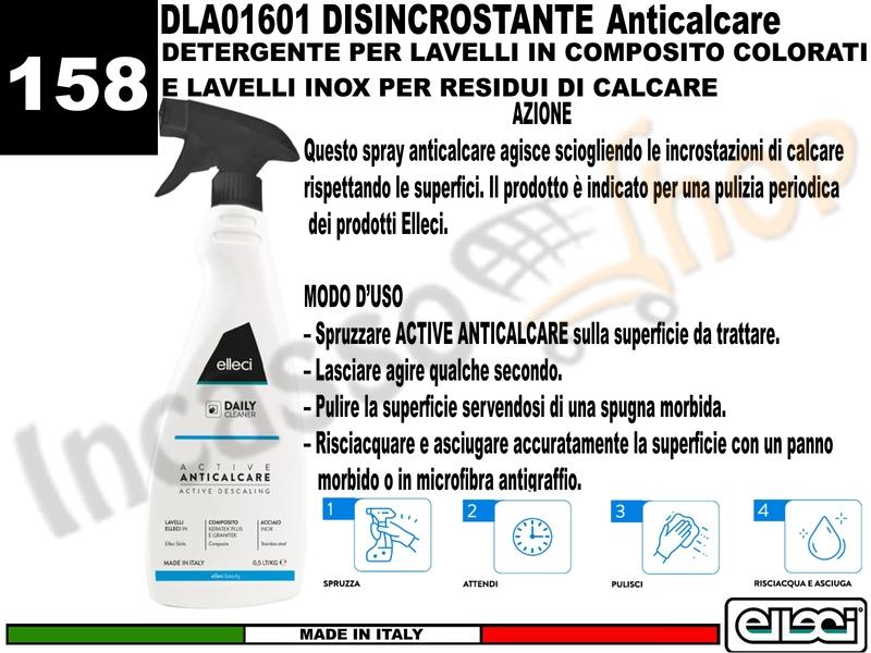 Accessorio 158 DLA01601 Spray Anticalcare Disincrostante Tutti i Lavelli