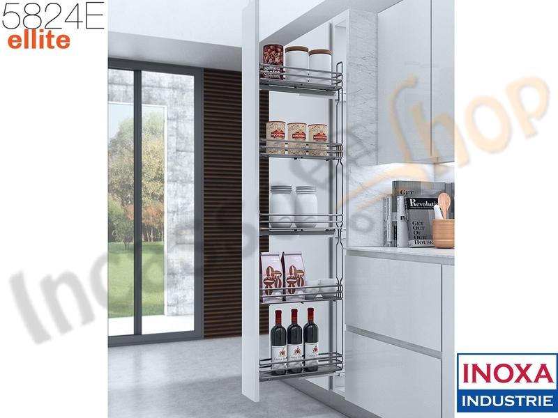 Colonna Portabottiglie Estraibile ELLITE 5824EY H.168 Larg.15 Champagne
