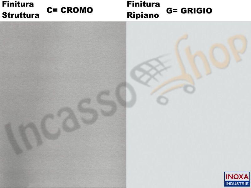 Cestello Girevole Tondo 4 Cesti Struttura Cromo Base Ripiano Grigio