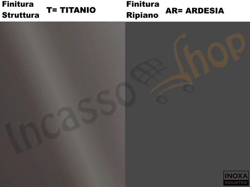 Cestello Girevole Tondo 4 Cesti Struttura Titanio Base Ripiano Titanio