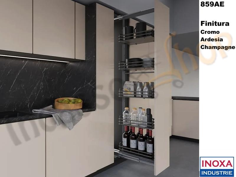 Colonna Dispensa Estraibile ELLITE 859AE Min 186 Max 218,5 Larg.15