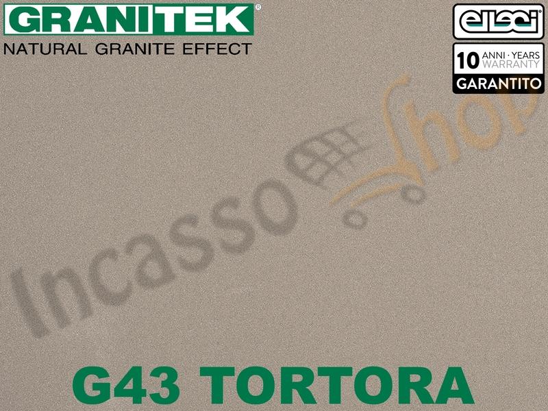 Lavello Living 450 86 X 50 2 Vasche Granitek Matt® G43 Tortora