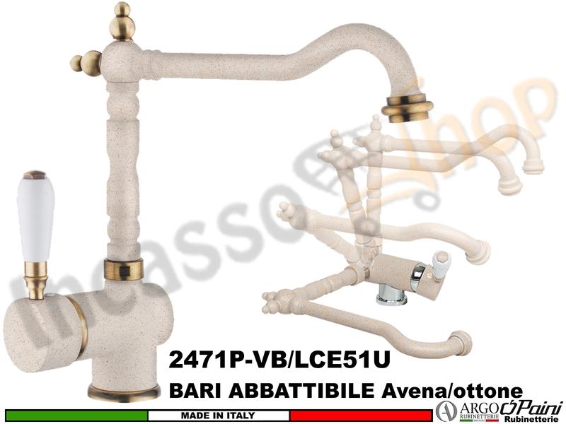 Miscelatore SottoFinestra Argo/Paini Avena Particolari Ottone