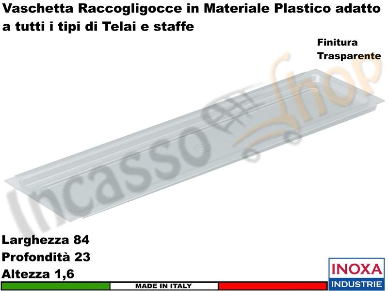 Vaschetta Raccogligocce Trasparente INOXA 902/90TR Per Scolapiatti da 90 701/702