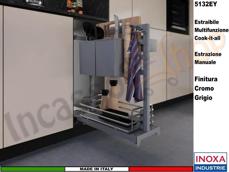 Cestello 2 Piani Multifunzioni "Cook-It-All" INOXA 5132EY/30-PCG-M-S Base 30 C-G