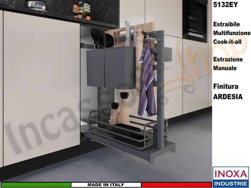 Cestello 2 Piani Multifunzioni "Cook-It-All" INOXA 5132EY/30-PAR-M-S Base 30 AR
