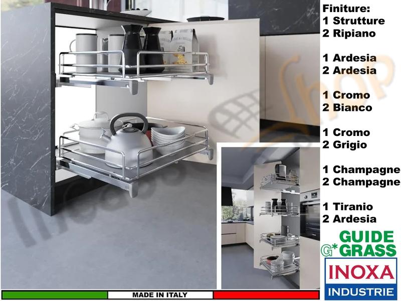 Cassetto Estraibile Con Distanziali Inoxa ELLITE 5202EDY/45-45 Base 45 Pr.45