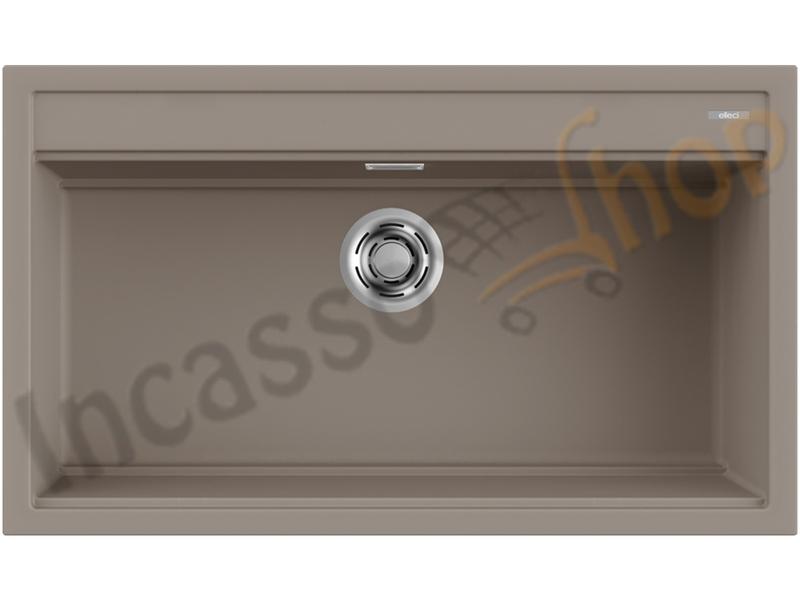 Lavello Elleci Best 360 LKB36093 86X51 1 Vasca Keratek K93 Dove Grey