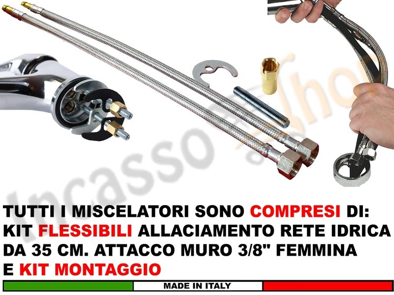 Miscelatore C01 Simeto Canna Alta CR Cromato