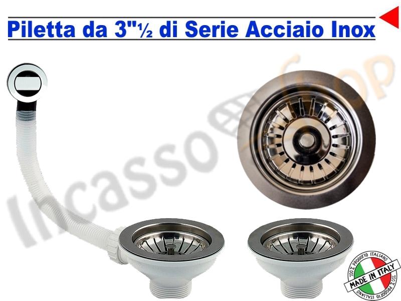Vaschetta Raccogligocce ARDESIA INOXA 602/70AR Scolapiatti 70 Interno 64 + 2 901