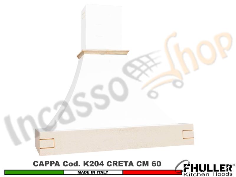 Cappa FHULLER Parete Rustica Creta 60 Legno Verniciata a Campione Motore 420