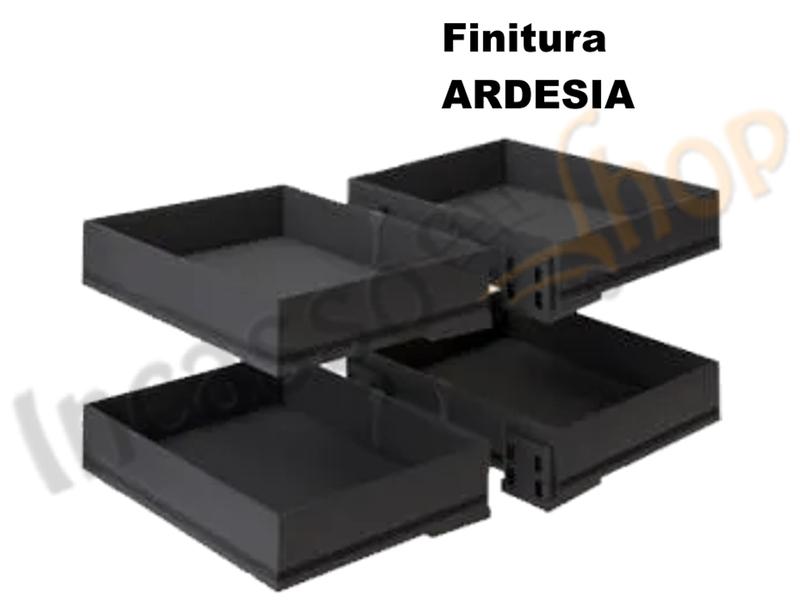Carico Scarico Kit 4 Cesti IKONA ARDESIA per Meccanismo 839 "Compact 2"