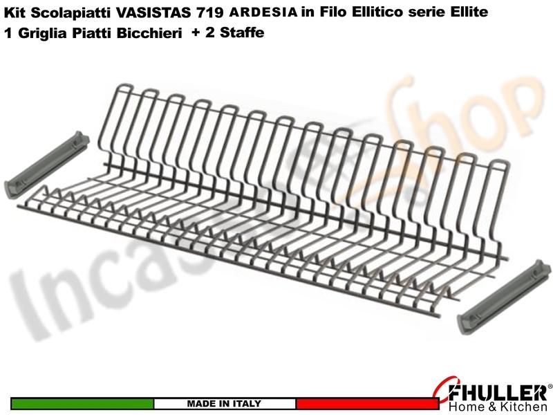 FHULLER Scolapiatti VASISTAS 719TP Pensile 120 2 Staffe ARDESIA