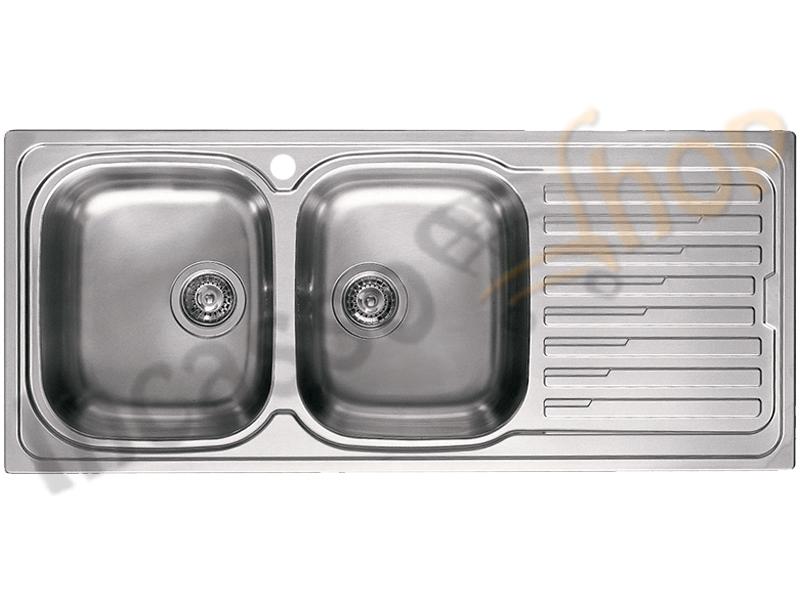 Lavello Sky 500 cm.116x50 2 Vasche SX e Gocc. DX