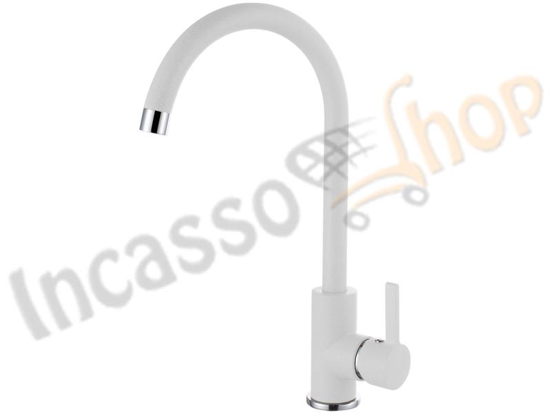 Miscelatore C01 Simeto Canna Alta G68 Bianco