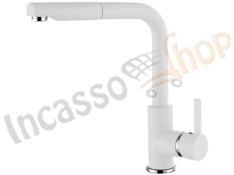Miscelatore C02 Ebro Doccetta Estraibile G68 Bianco