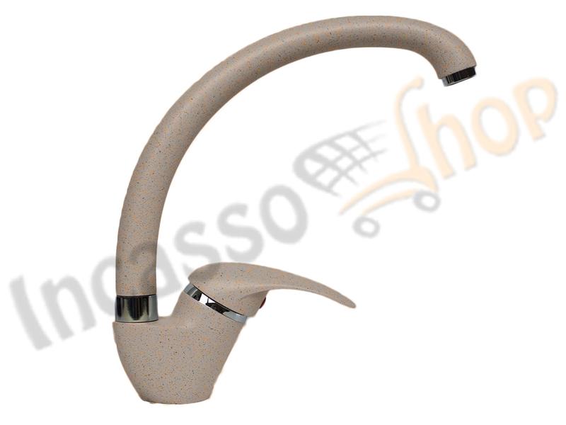Miscelatore FHULLER SIRACUSA N060-OK Monocomando Canna Alta Avena Sabbia