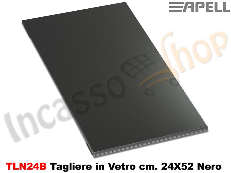 Accessorio Apell TLN24B Cover Tagliere in Vetro cm.24X51,2 Nero