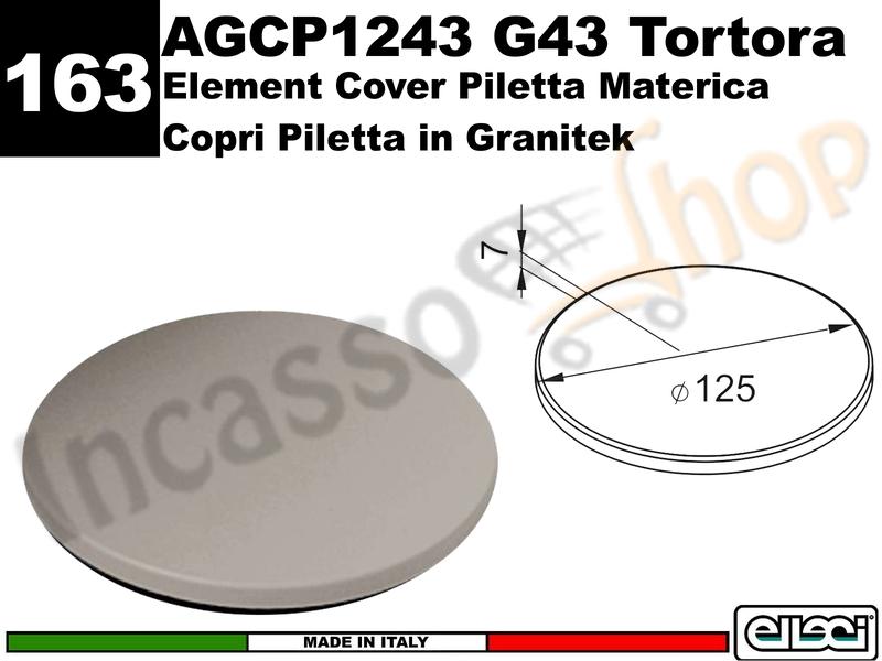Accessorio 163 AGCP1248 Cover Piletta Materica 12,5 G43 Tortora