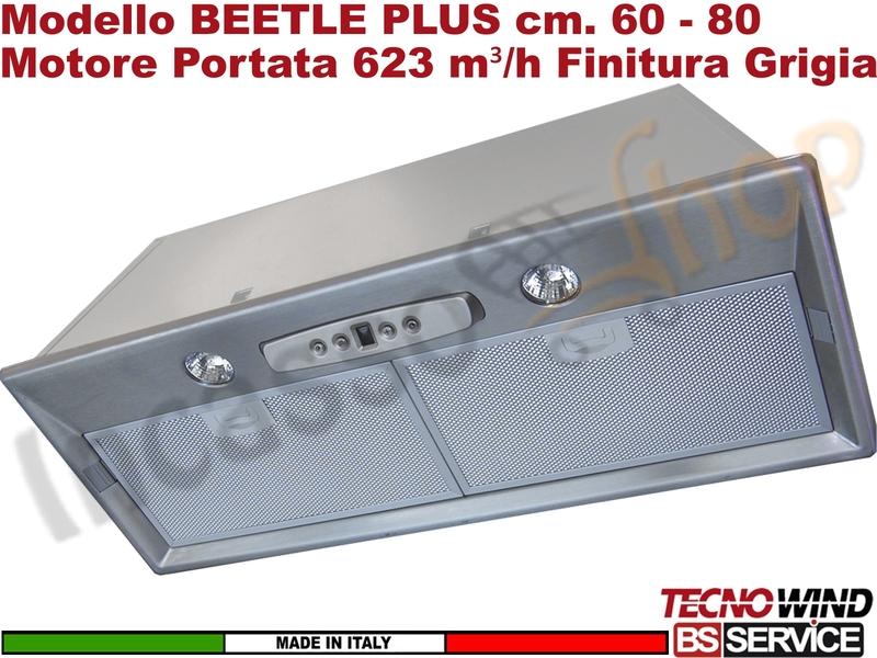 Cappa Gruppo Incasso 60 Dentro Pensile BEETLE PLUS K118R0119 Motore 623 m³/h